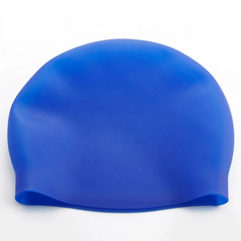 Factory Custom 100% Silicone Waterproof Seamless Swim Cap High Quality Water Sports Swimming Caps for Adult